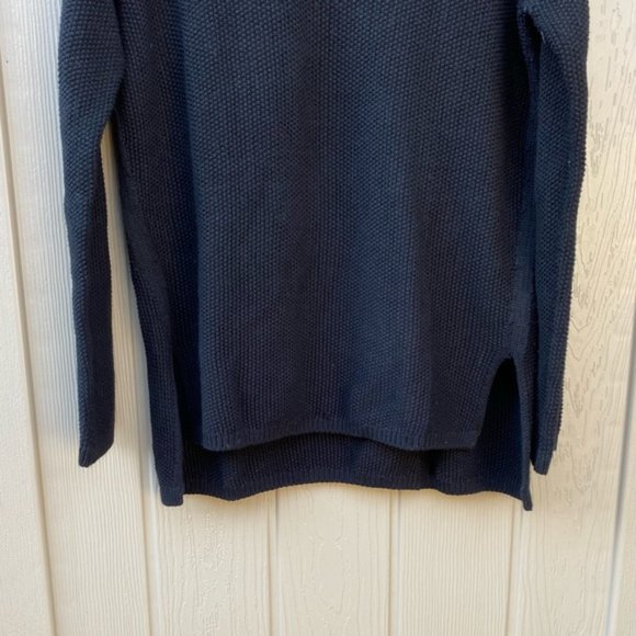 Vince cashmere cotton seed stitch waffle knit boxy relaxed fit pullover sweater - Picture 11 of 16